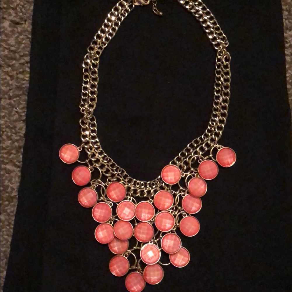 Peach necklace